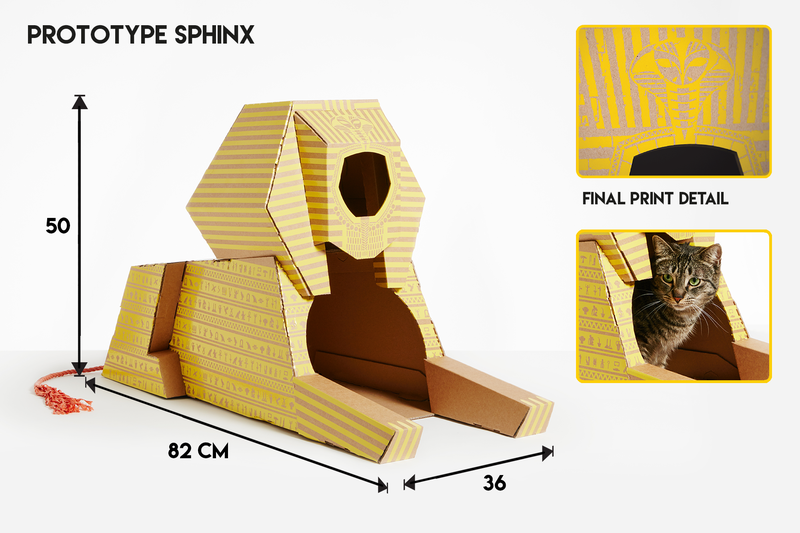 Illustration for article titled How Long Will It Take Your Furball to Shred One of These Incredible Cardboard Cathouses?